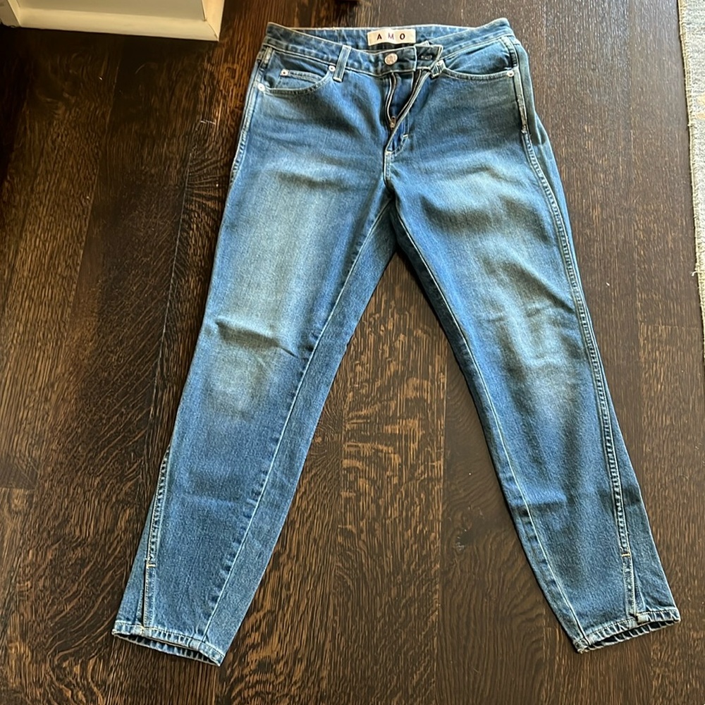 Amo Chloe Cropped Liberty Jeans